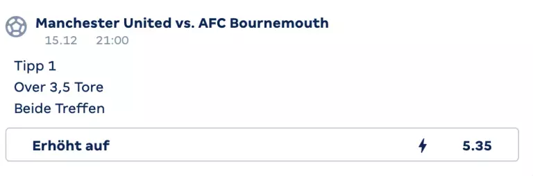 Manchester United vs. AFC Bournemouth