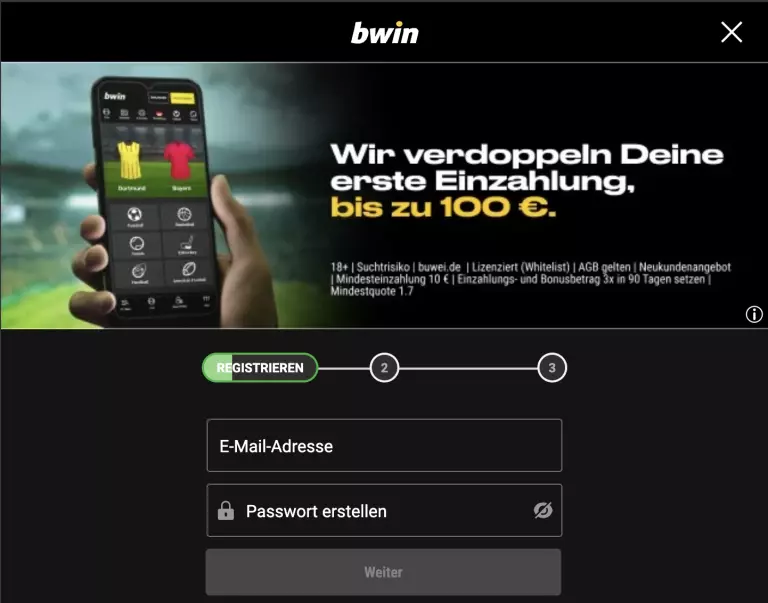 bwin registrierung