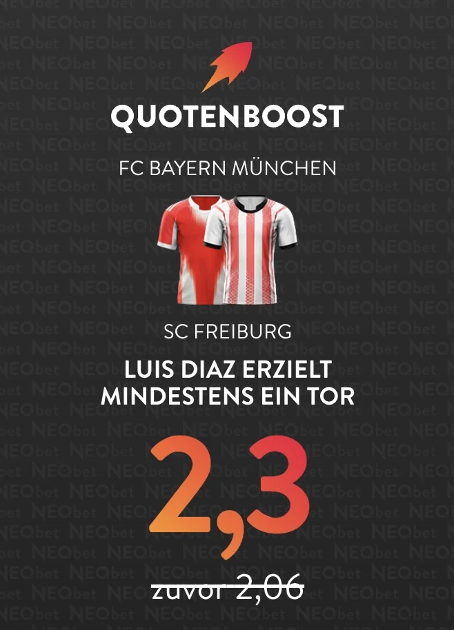 Neben dem Quotenboost bietet NEO.bet zusätzlich einen 200% Quotenboost für Neukunden an
